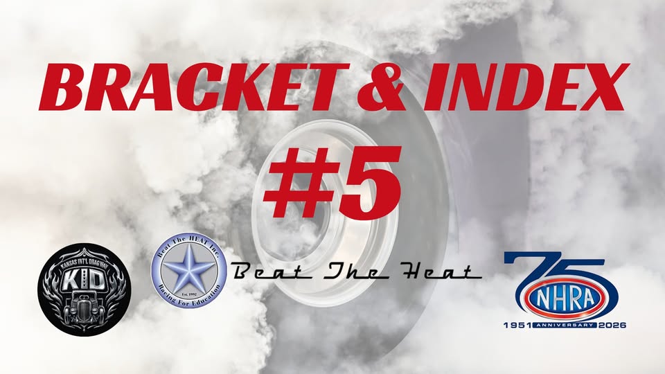 Bracket and Index number 5 flyer for Kansas International Dragway
