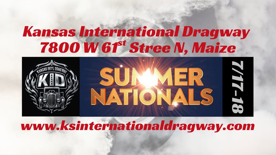 Summer Nationals flyer for Kansas International Dragway